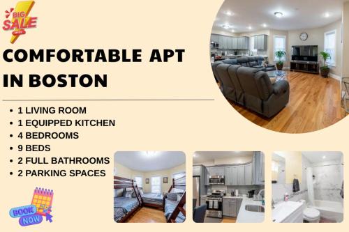 Dudley - Brunswick King Apartment | 233-1 4BR Boston - Cozy Apt near MBTA Station