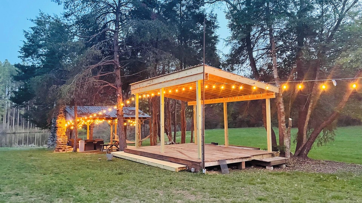 Sandy Hook Cabin | 25-acre Cabin Retreat with a Private Pond perfect for group parties/campouts.