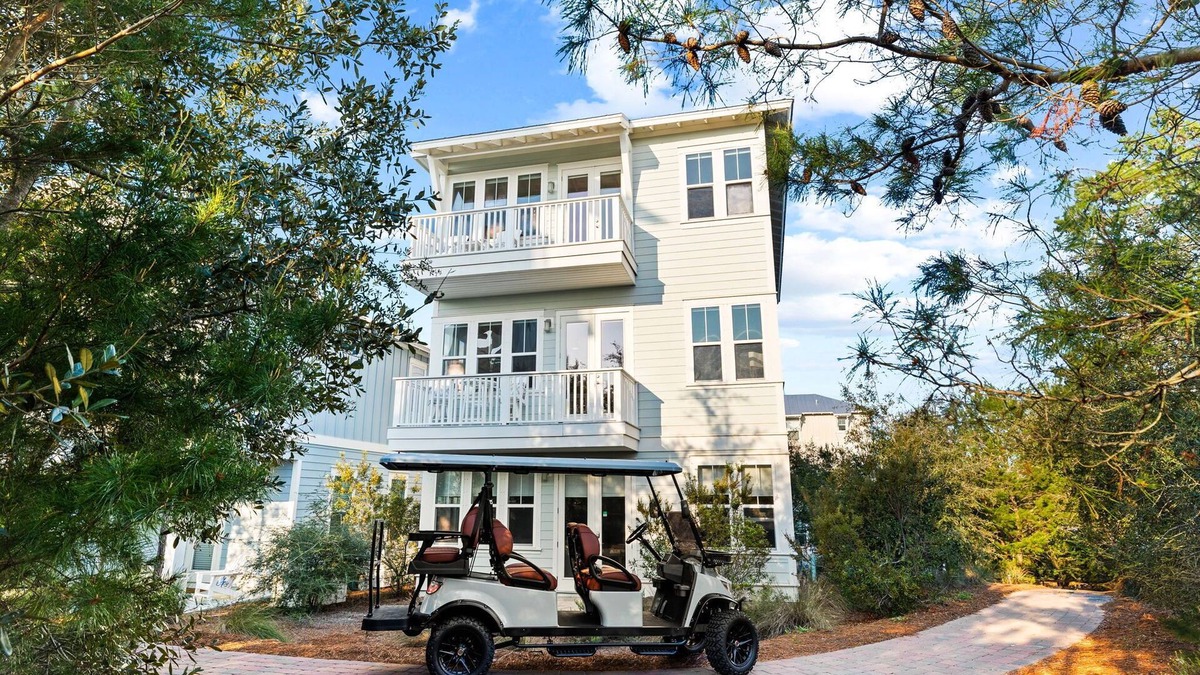 Santa Rosa Beach House | 276 | 30A + 6 Seater Golf Cart + Air Hockey Table!