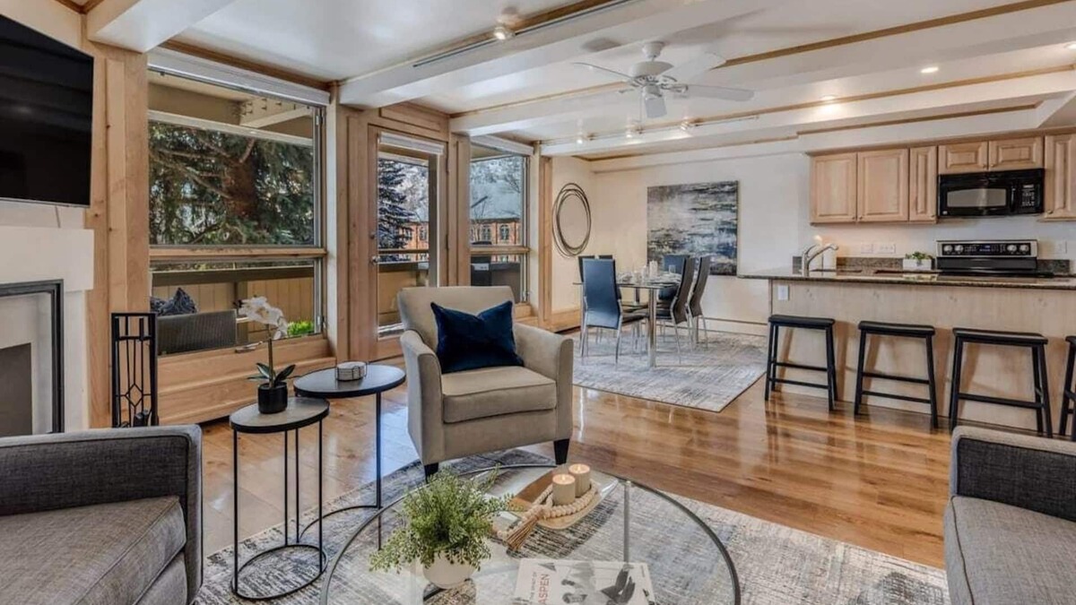 Aspen Apartment | 2BR, 2BA Condo, Walk to Gondola and Shops!