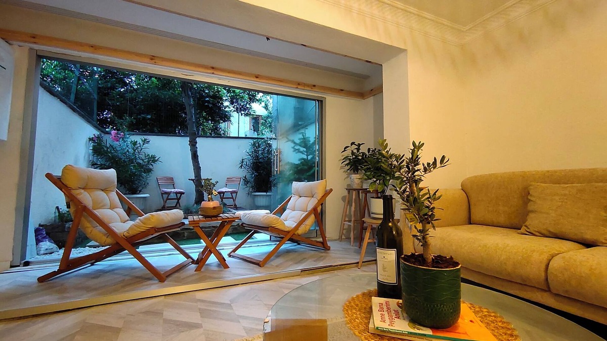 Harbiye Apartment | 2BR/2Bath with Garden - Between Şişli & Taksim