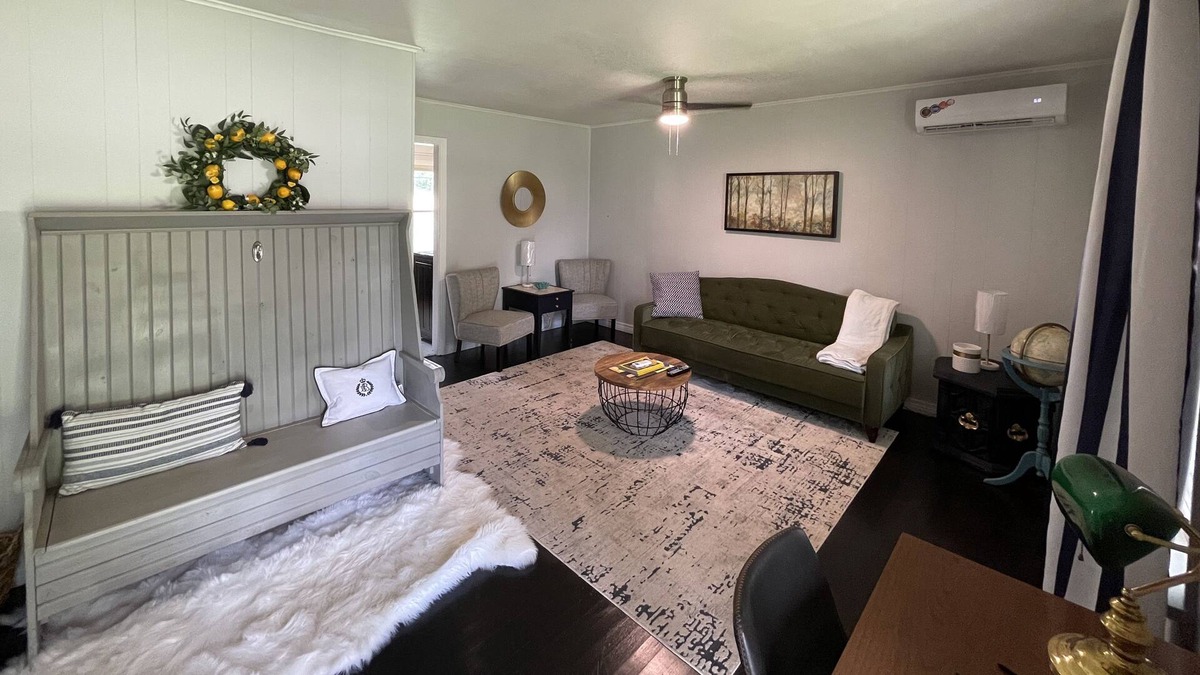 Chickasha House | 2BR, Sleeps 6, fenced yard for pets