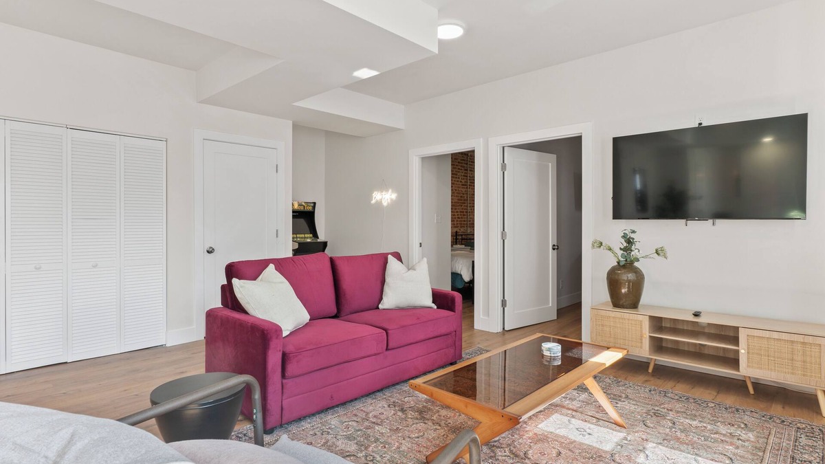 Soulard Apartment | 2BR Soulard Apt—Sleeps 10, Golden Tee Arcade Fun