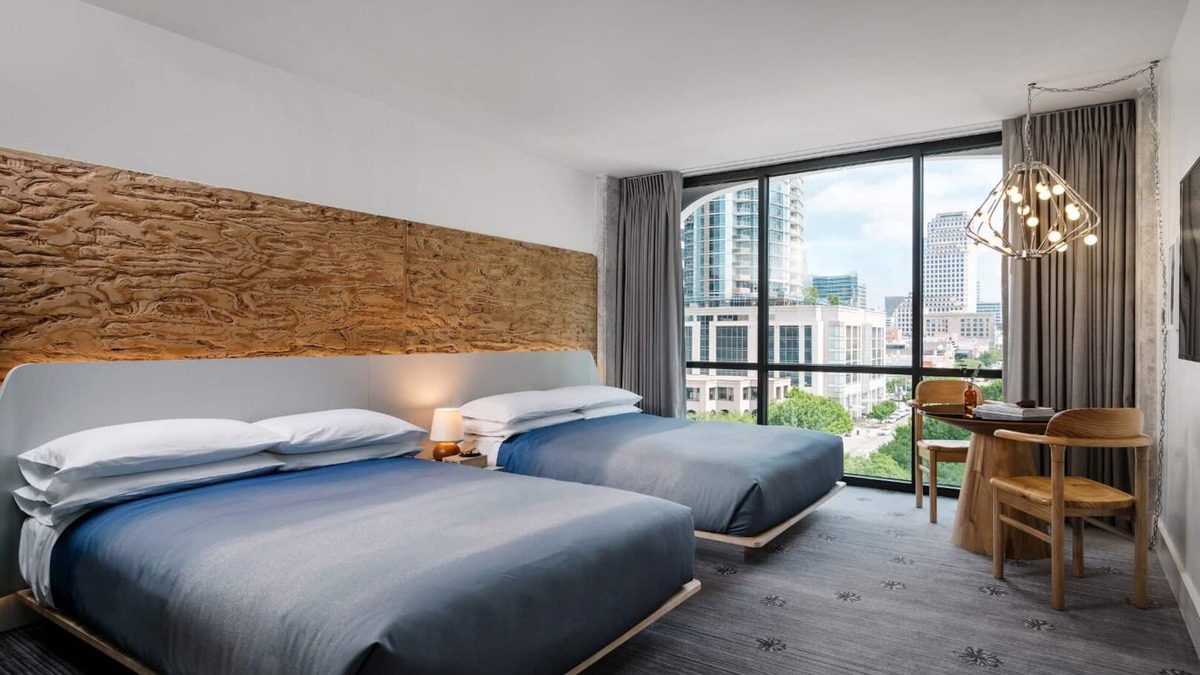 Congress Avenue Historic District Hotel | 2x Pet-Friendly Double Queen Rooms at The LINE Hotel Austin, Onsite Pool!