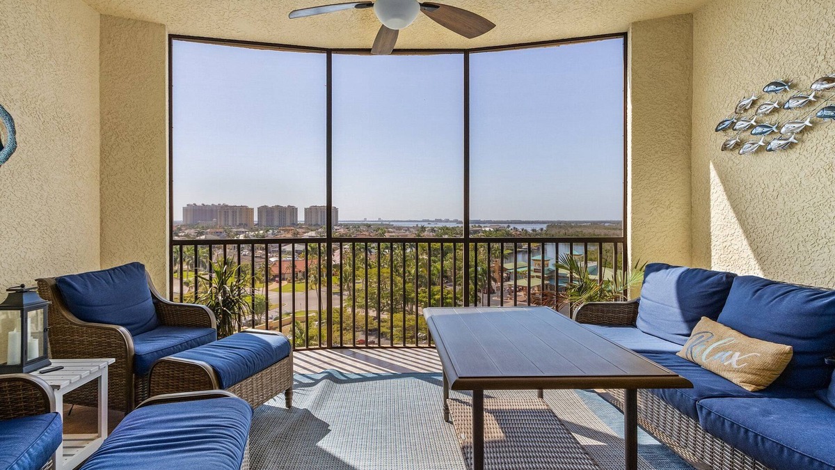 Cape Harbour Apartment | 3 BR 2 BA with AMAZING 8th Floor River & Gulf View!