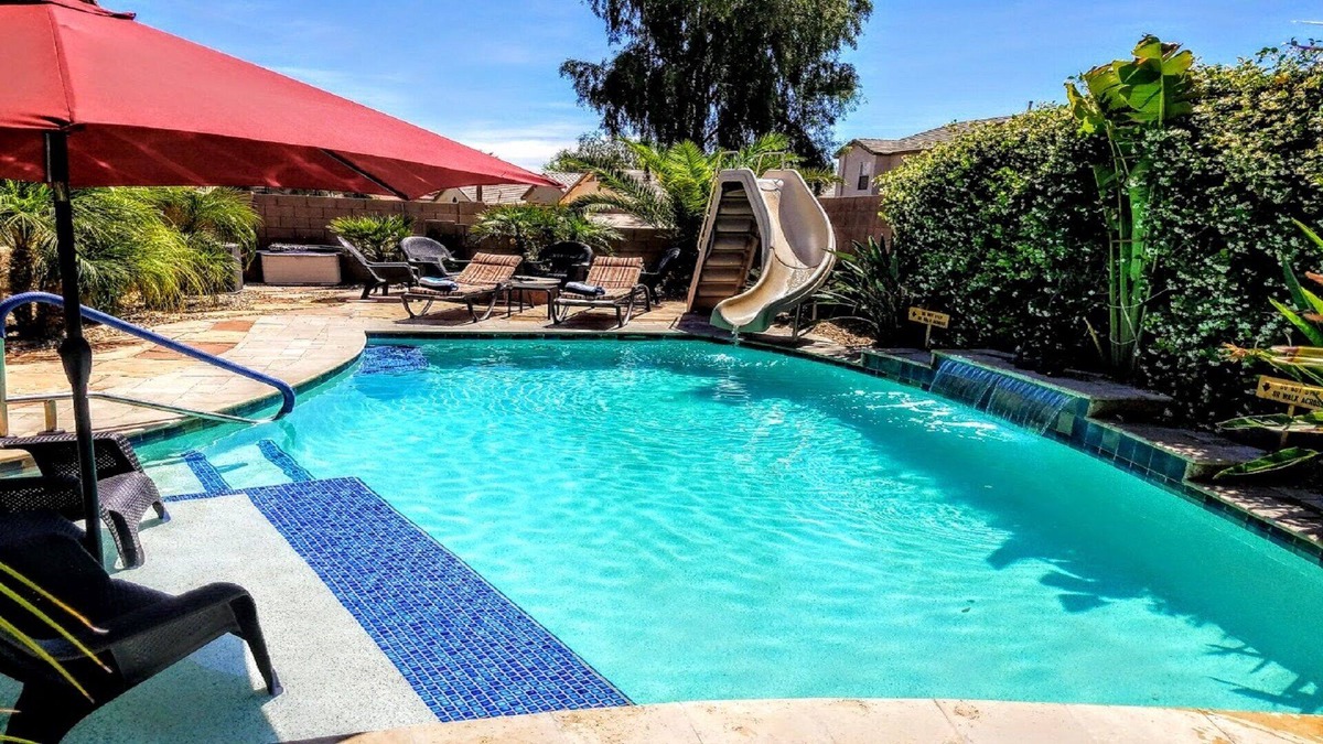 Maricopa House | 3 Br + Den 2000 Sq Ft Bungalow ***Heated Pool With A Slide***