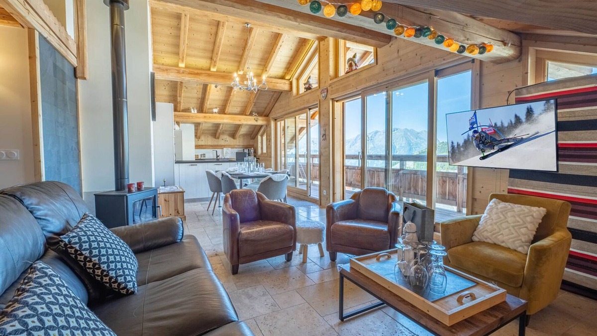 Jeux Apartment | 3-room apartment in Huez center with WIFI