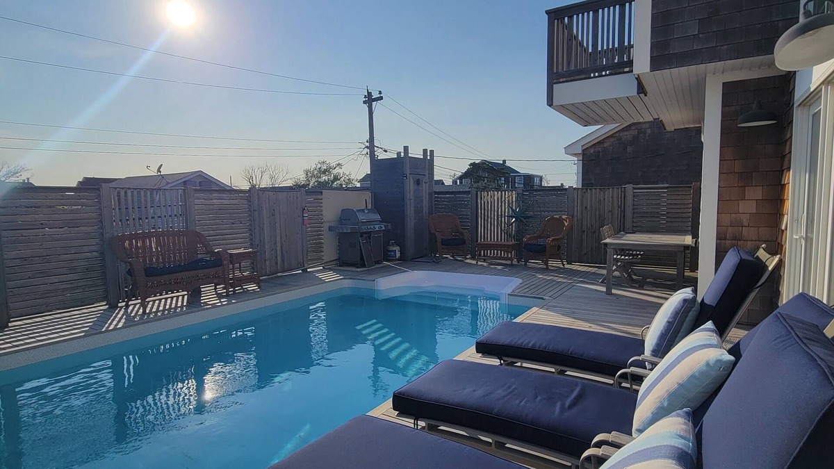 Ocean Beach House | 3 Yrs Young HOME & Heated Salt Water POOL - equally convenient to Ocean or Bay!