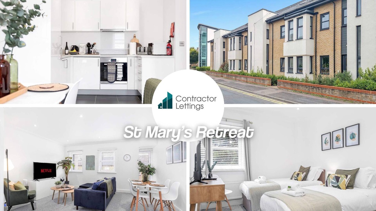 Huntingdon Apartment | 30% Monthly Discount |Long-Stay| St Mary's Retreat