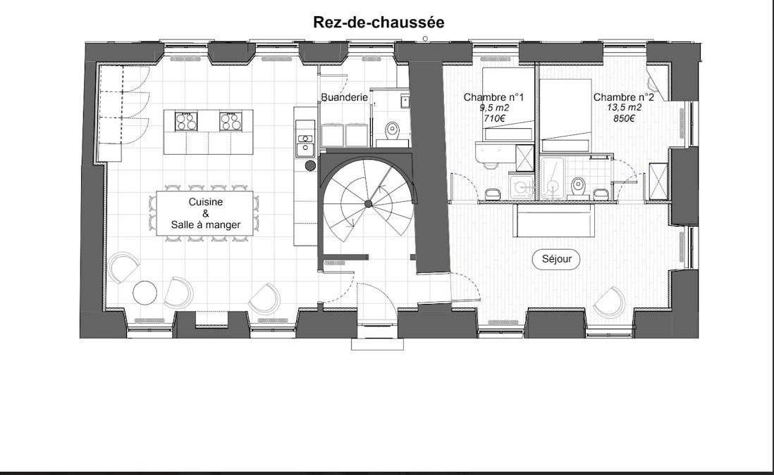 Guyancourt Resort | 300 m² Private room ∙ 1 bedroom ∙ 1 guest