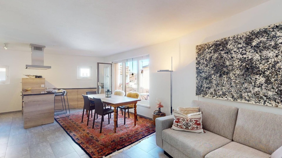 Samedan Apartment | 3½ room apartment, on the second floor, with lift.