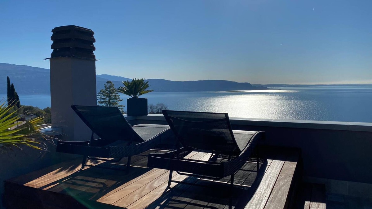Toscolano Maderno Apartment | 360 Sunrise & Sunset Private rooftoplounge mit atemberaubenden Ausblick