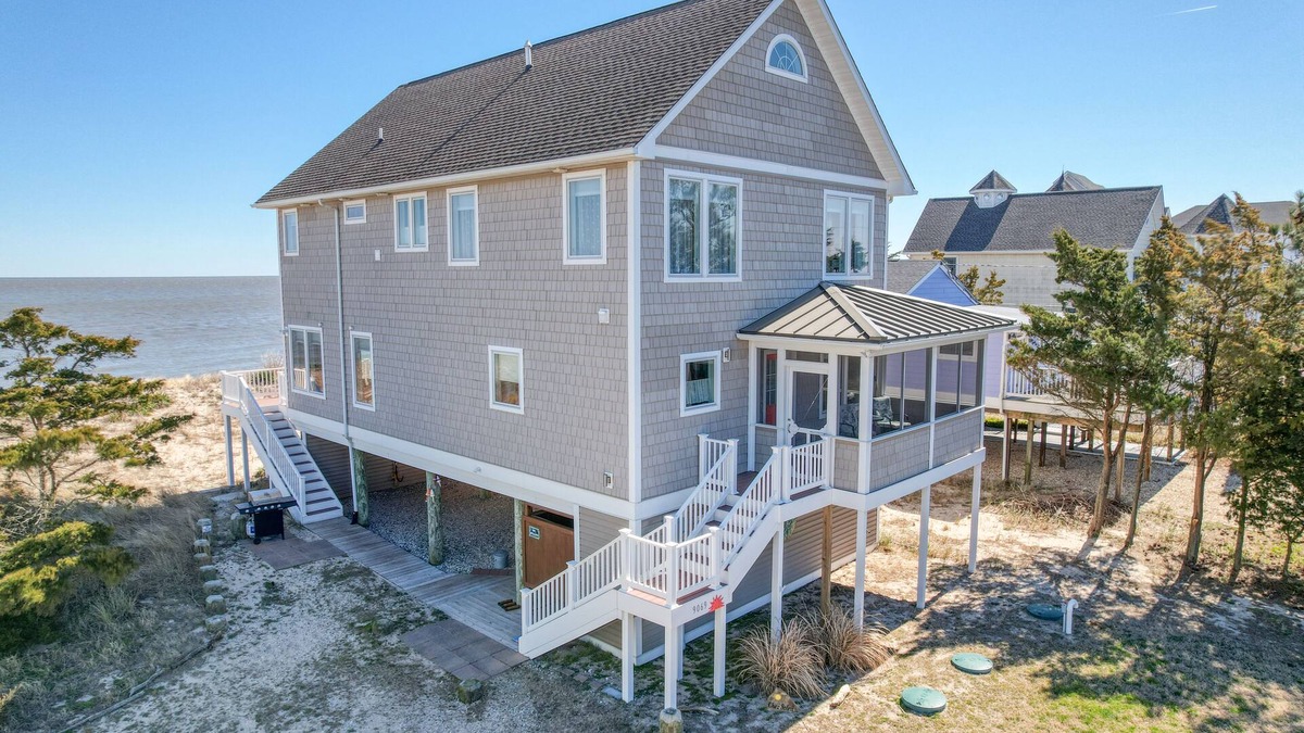 Prime Hook Beach House | 3BR/4BA Beach Front Property with Spectacular Water Views from Every Room!