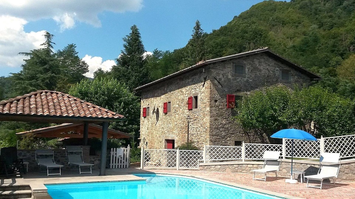 Camporgiano Other | 4 bedroom, 2 bathroom converted Mill house with private pool. Outdoor kitchen!