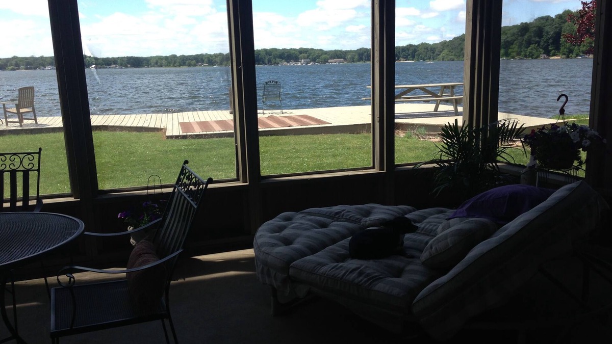 La Porte House | 4 bedroom 2800 sq ft. Best view of the Lake! Swim from the yard.