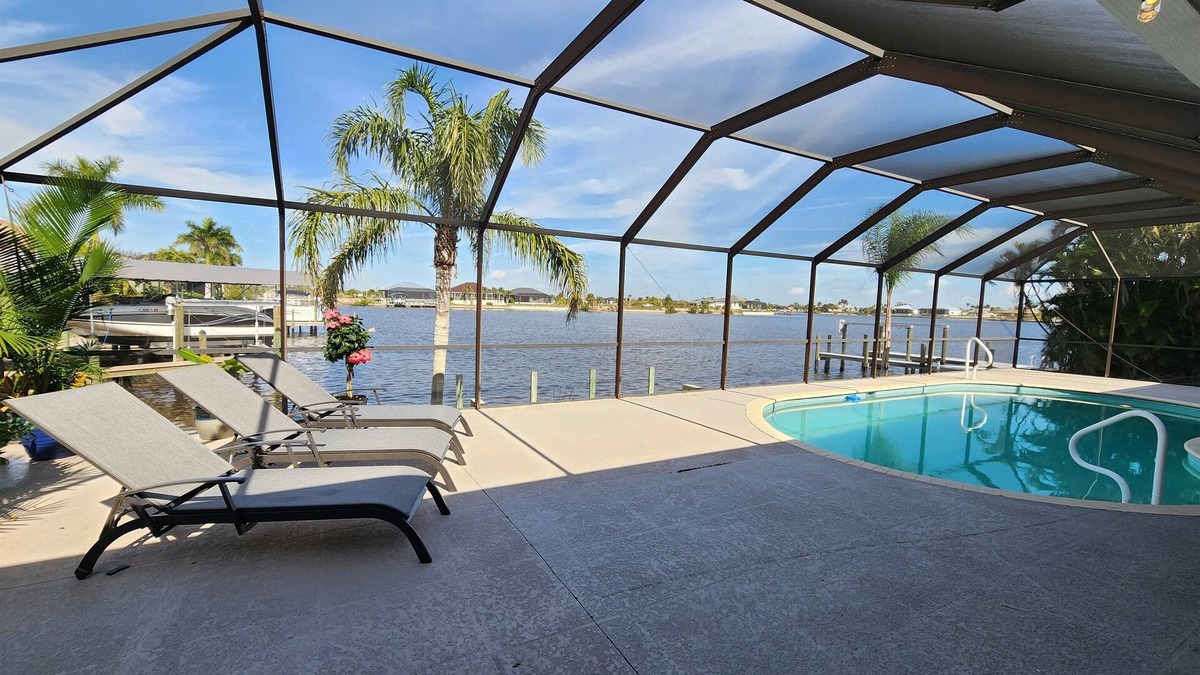 Burnt Store House | 4-bedroom Gulf access, heated pool, lanai, dock