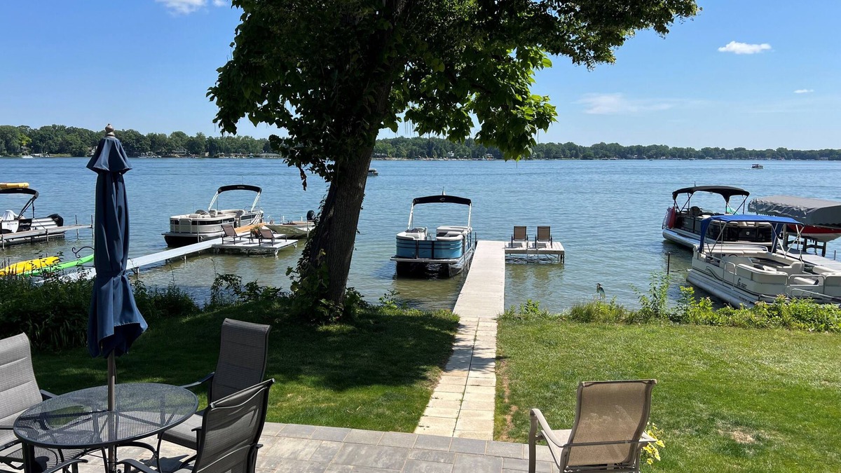 Clarklake House | 4 Bedroom lakefront house with amazing views, deck, grill and docking space