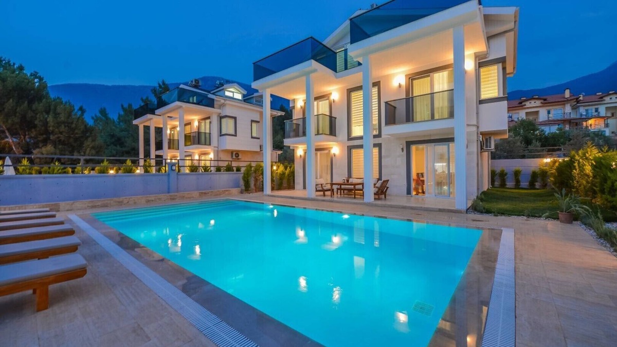 Fethiye Villa | 4 bedroom luxury villa sardunya B in oludeniz fethiye