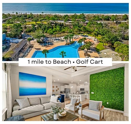 Port St. Joe House | 4 Bedroom Sleeps 10 Beach Resort pool, Golf Cart included! Sunsets