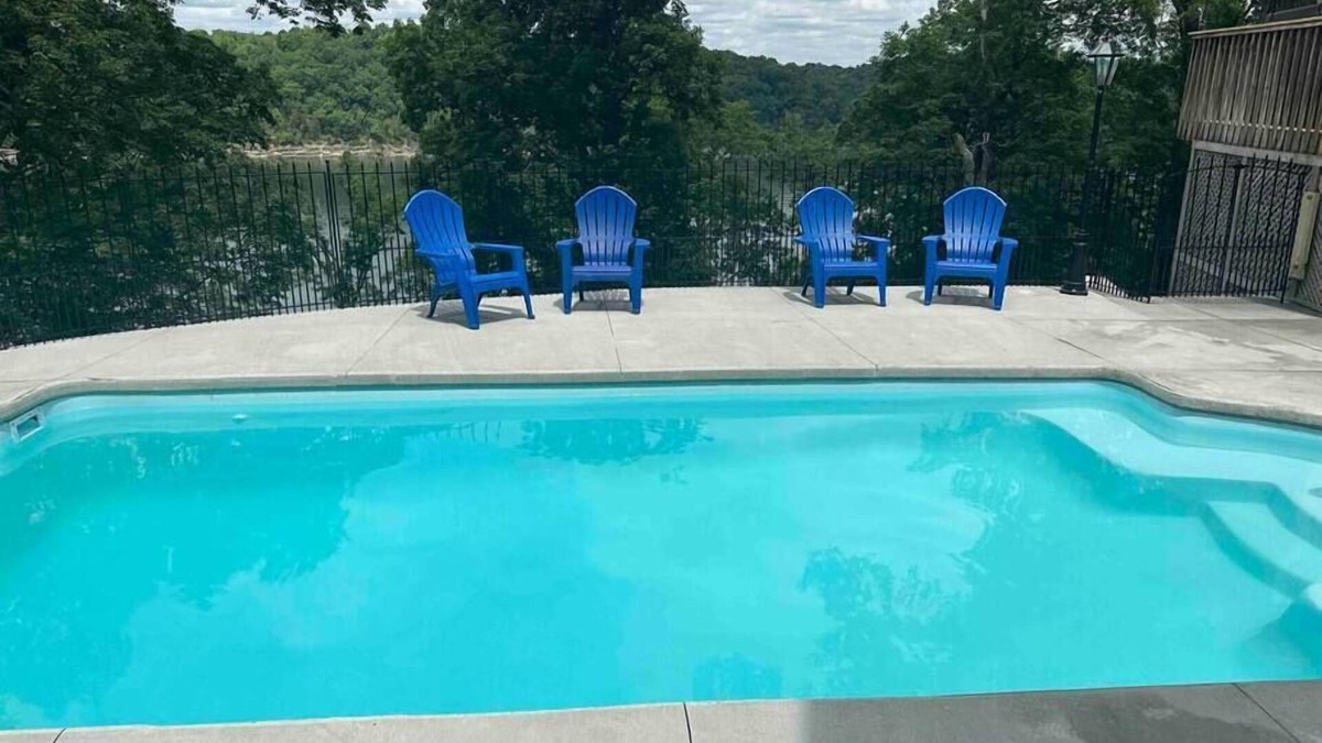 Sloans Valley House | 4 Bedrooms, Heated Private pool, hot tub, Game room, and Water Front View!