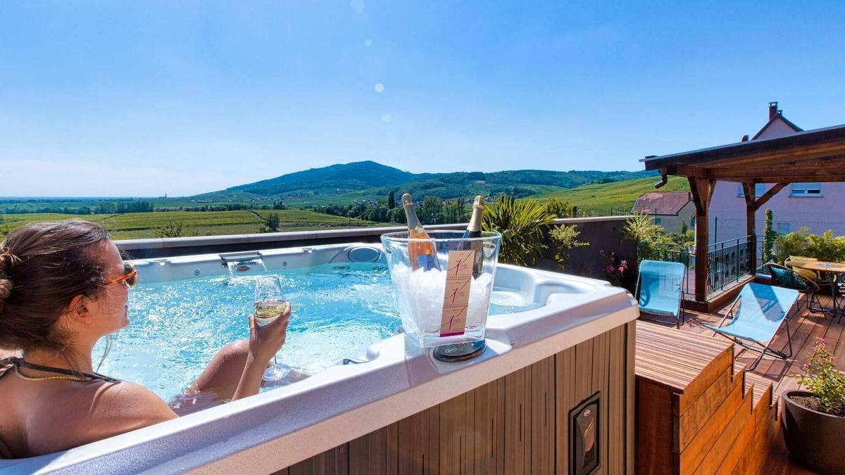 Itterswiller Apartment | 4 * cottage, private spa & panoramic terrace, 4 people