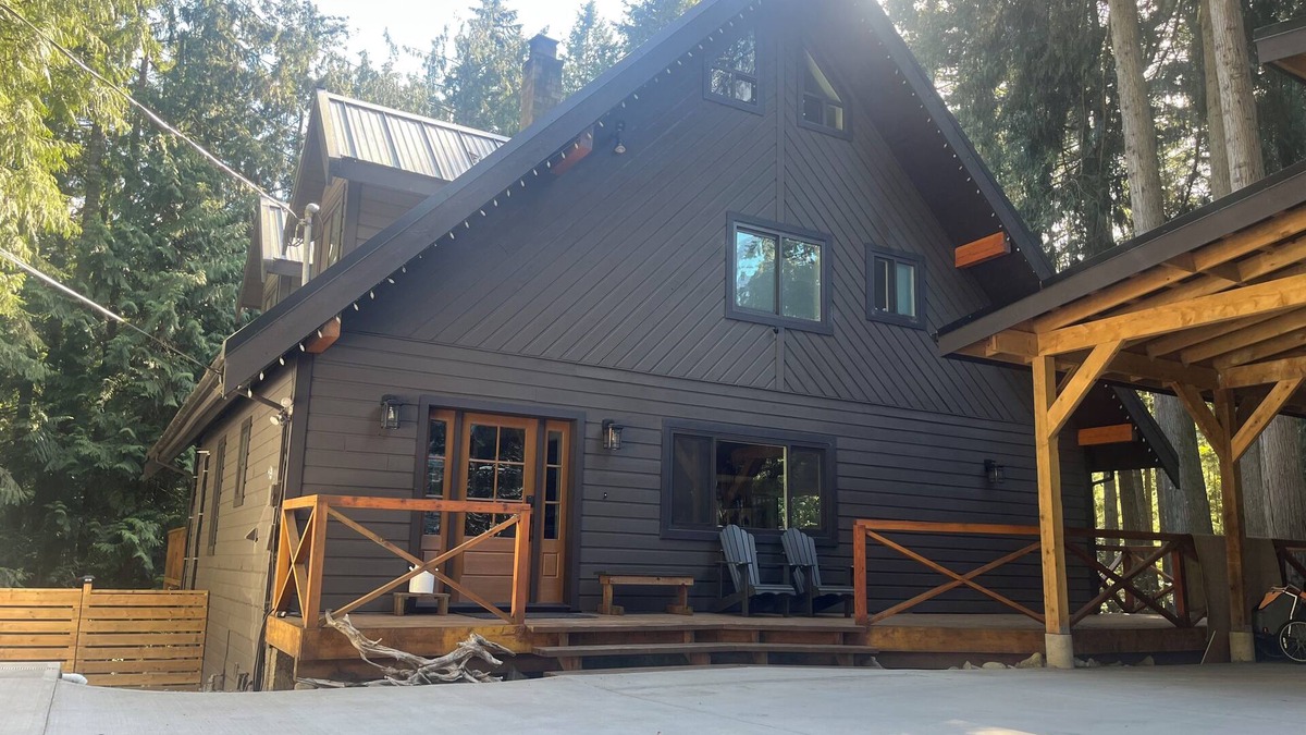 Shawnigan Lake House | 4 Story A-Frame Home Perfectly Nestled in the Trees
