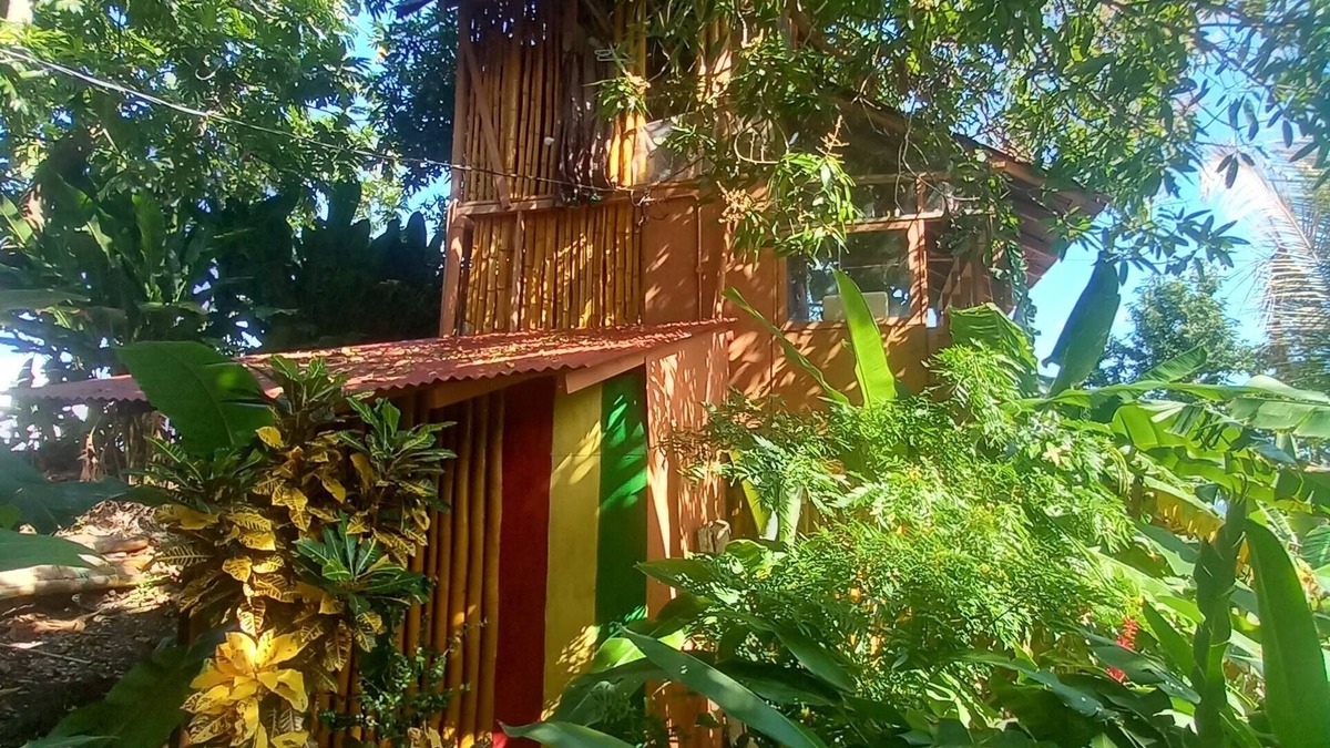 Snow Hill House | 4 story wood bamboo house overlooking sae an beach below