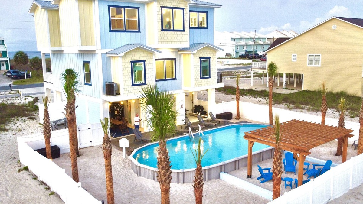 Navarre Beach House | 40' pool-largest on the island!, Outdoor oasis/bar, Elevator, Amazing Gulf Views
