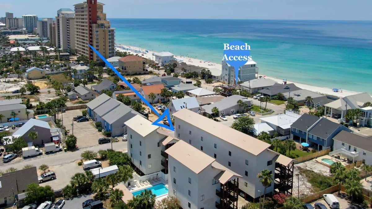 Holiday Beach Apartment | ☀️400ft to Beach-Pool- Budget Friendly-1BR Sandcastle Villas #24☀️