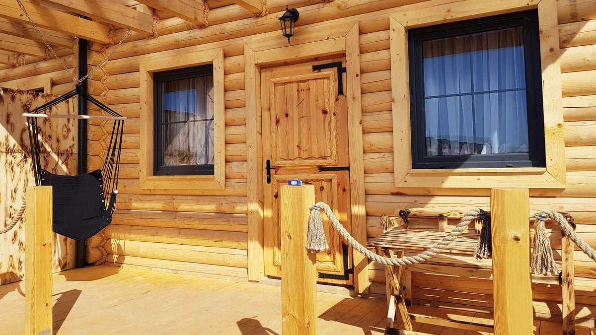 Jastrzebia Gora House | 4x BeHappy Woodhouse log cabins Sauna Jacuzzi Gdansk near Jastrzębia Góra