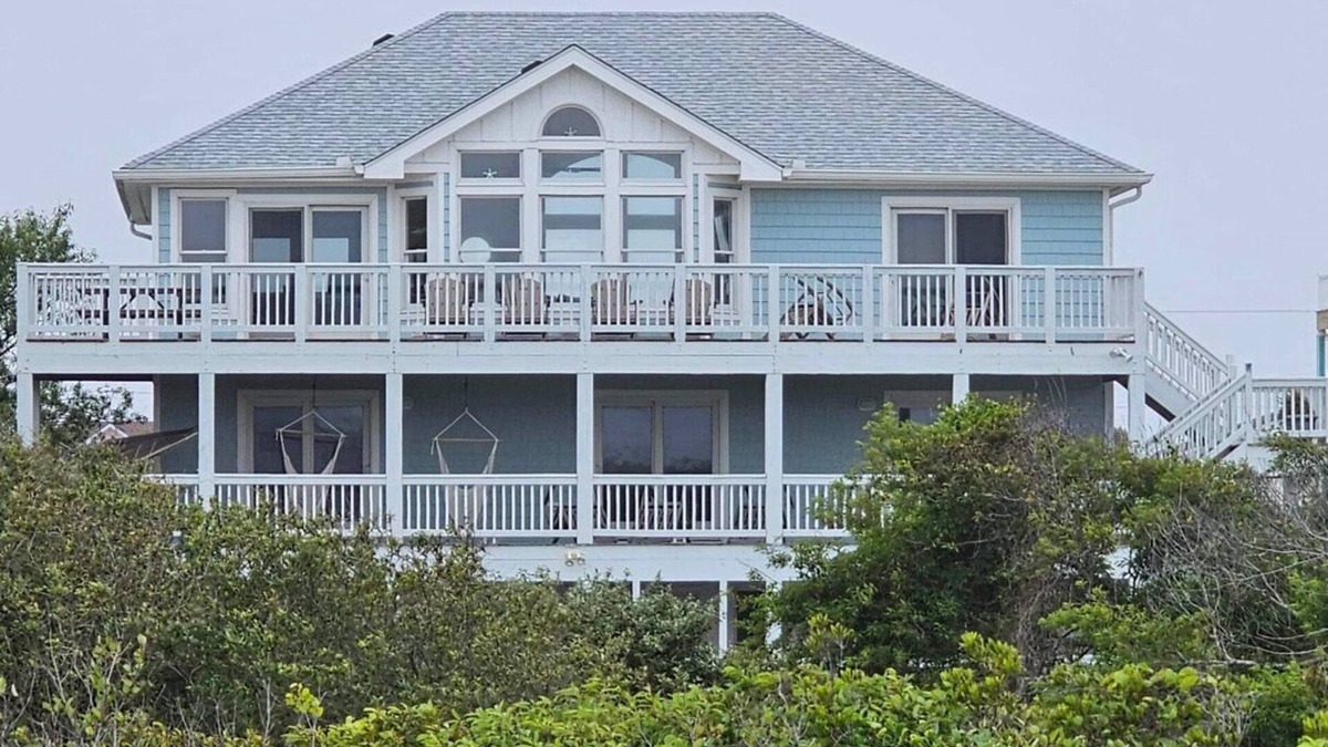 Carova Beach House | 4x4 OBX Beach House with pool & hot tub, horses, steps to the beach!