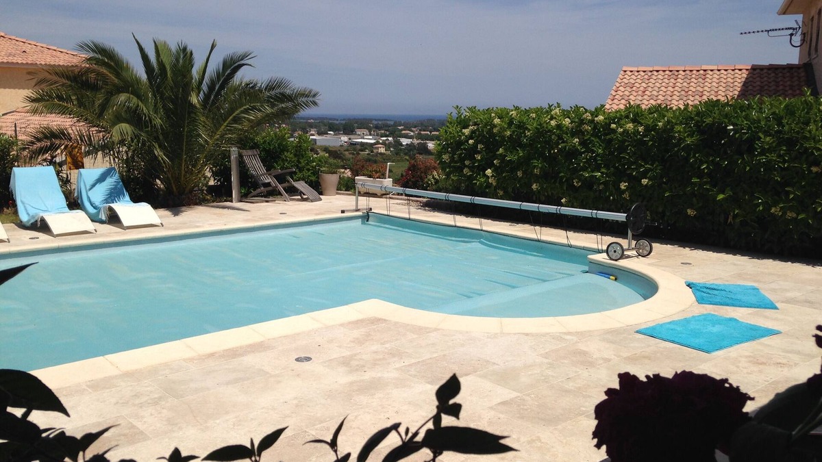 Biguglia Villa | 5 mn from the beach, whole villa with swimming pool, sea view