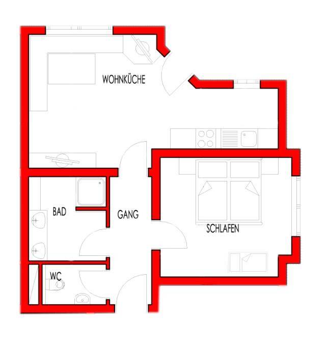 Fuegenberg Apartment | 50 m² Apartment ∙ 1 bedroom ∙ 6 guests