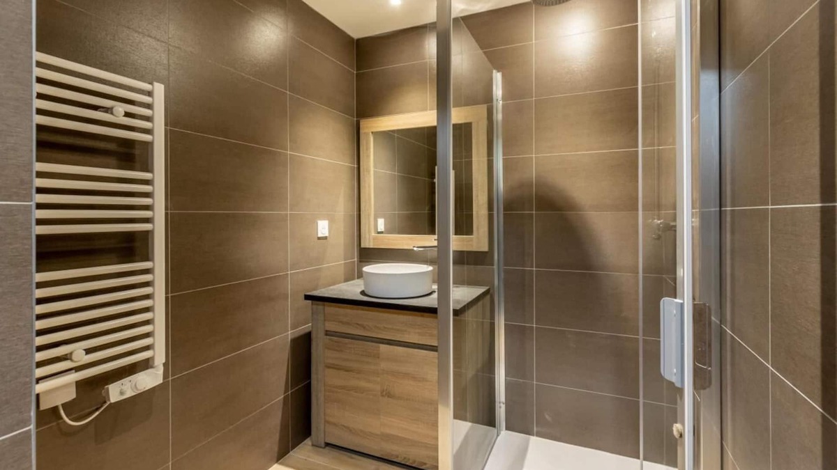 Arc-1600 Apartment | 50m from ski slopes, 3rd floor, view valley, fitness, swimming pool, sauna, hammam, balcony, parking