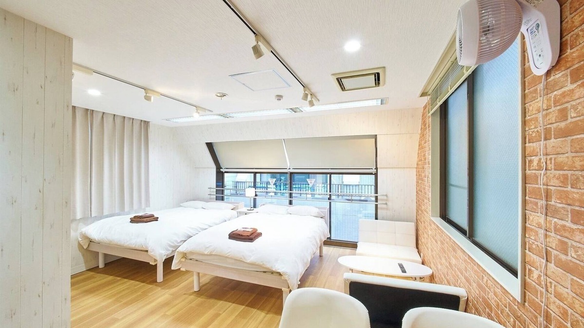 Shinbashi Apartment | 5person room2 double beds sofa bed4minute wa/Minato-ku Tokyo