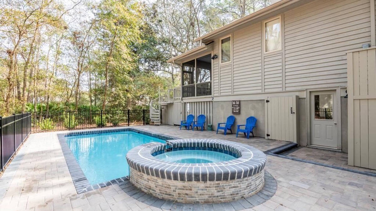 Lawton Woods House | 6 Pender - Peaceful Serenity, Sea Pines Private Home with Pool/Spa
