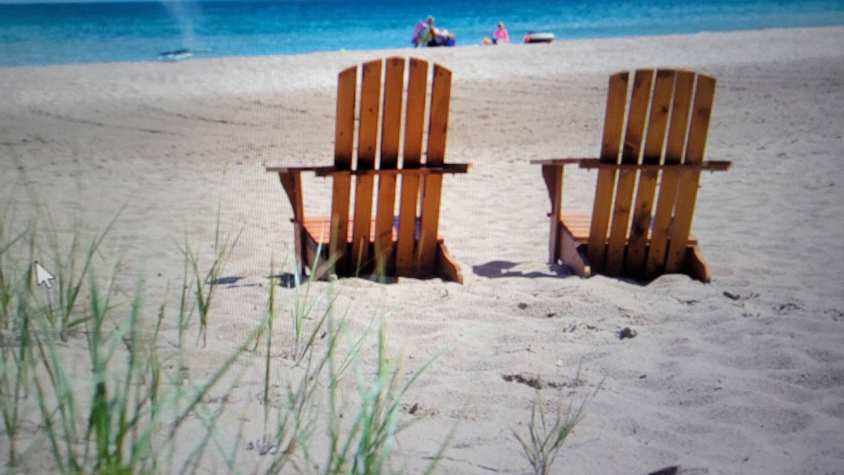 Northeastern Michigan Cottage | #6 Thomas' Parkside Cottages, 2 BR Beach Cottage on Lake Huron, Downtown local