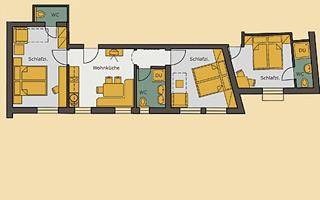Paznaun Apartment | 67 m² Apartment ∙ 2 bedrooms ∙ 6 guests
