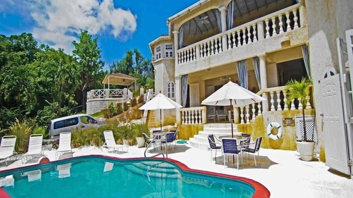 Fryers Well Villa | 6BR Charming Beachfront Villa w/Pool and Staff
