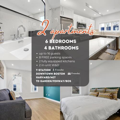 East Somerville Apartment | 6BR3Bth Parking BOS MIT Harvard TD Garden