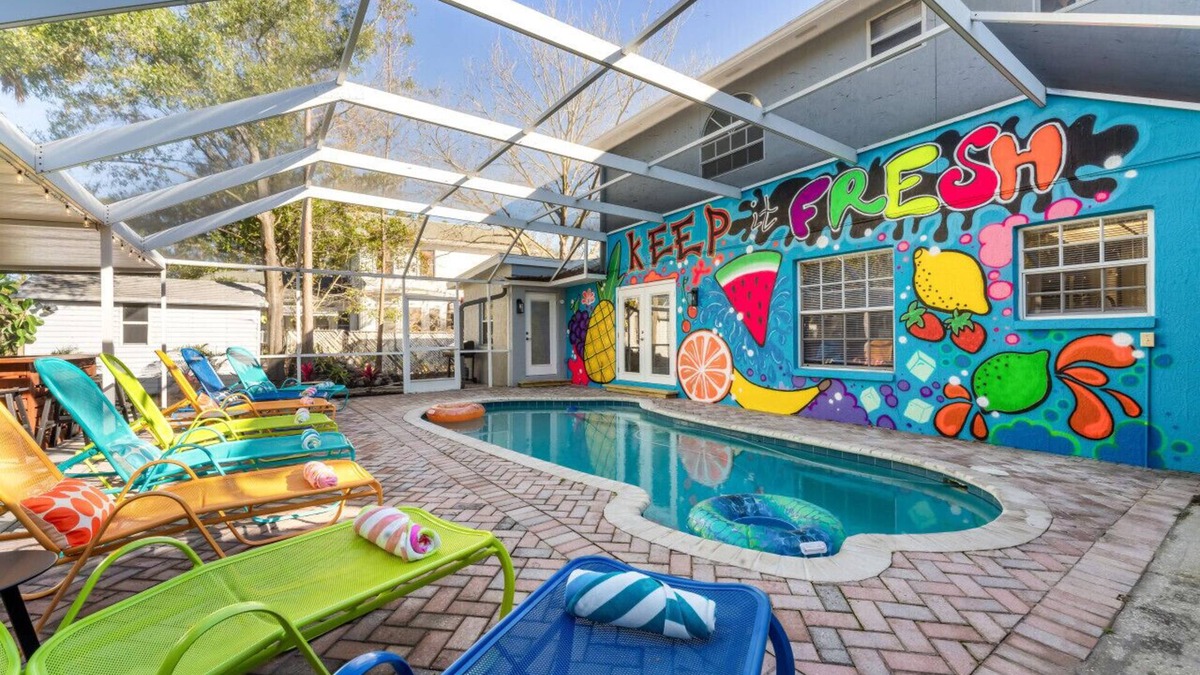 Port Tampa City Apartment | 7 BR Heated Pool Game Room Theater Sleeps 25