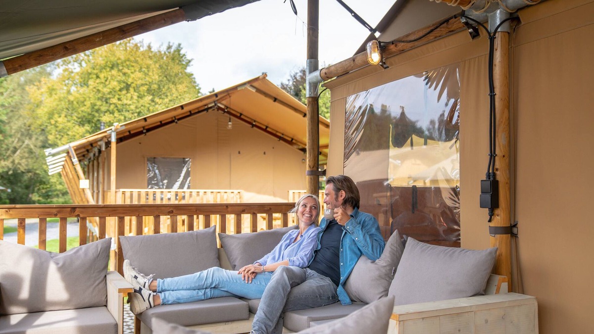 Neufchateau RV Rental | 7-person kids safaritent in the holiday park Landal Glamping Neufchâteau