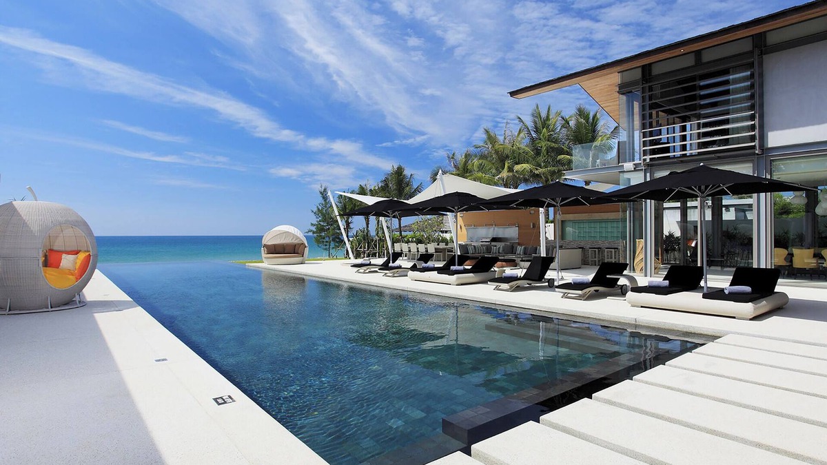Khok Kloi Villa | 7BR Beachfront Villa w/Kid's Room and Spa | Natai Beach