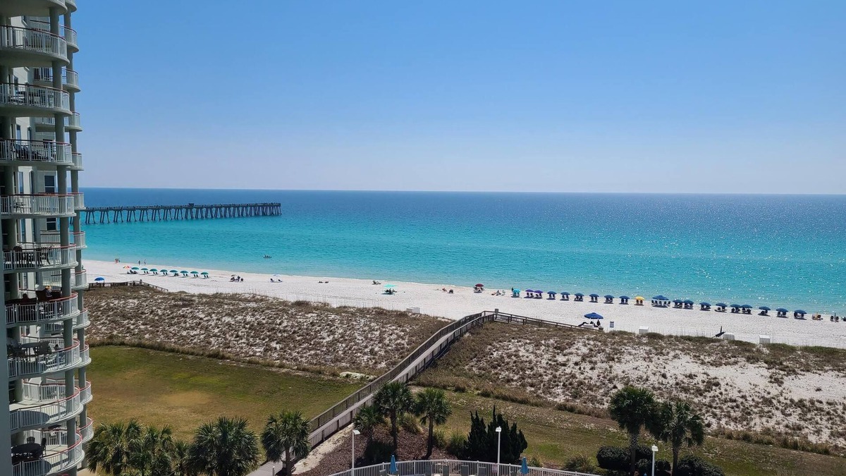 Navarre Beach Condo | 7th floor 2 bedroom 2 bath oceanfront condo at Beach Colony West.
