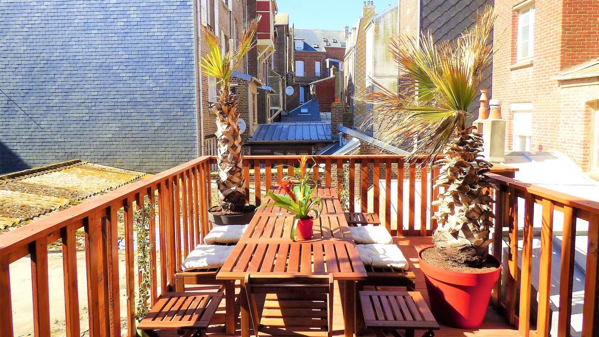 Mers-les-Bains Apartment | 80m2 (up to 150m2 - opt) at 30m sea + CABPLAGE + TERRACE