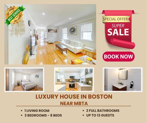 St. Marks Apartment | 82 - 3BR Boston - Stylish Stay near MBTA