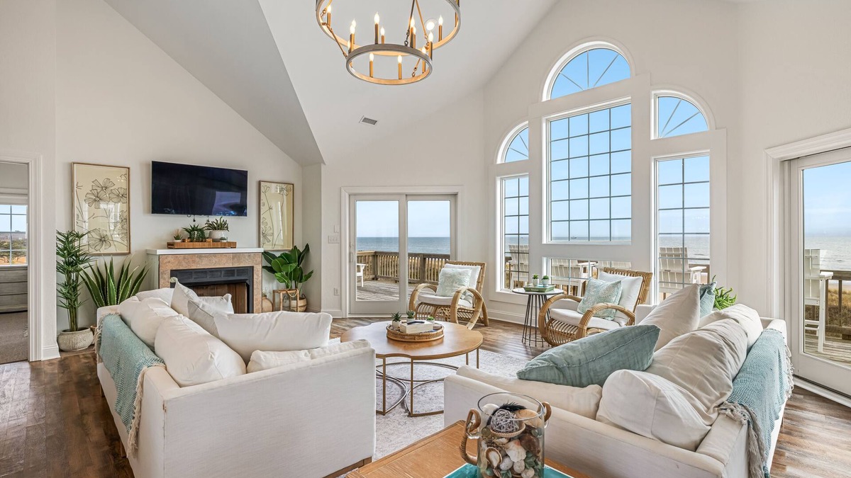 Frisco House | 8BR Oceanfront in OBX w/Heated Pool & Hot Tub!