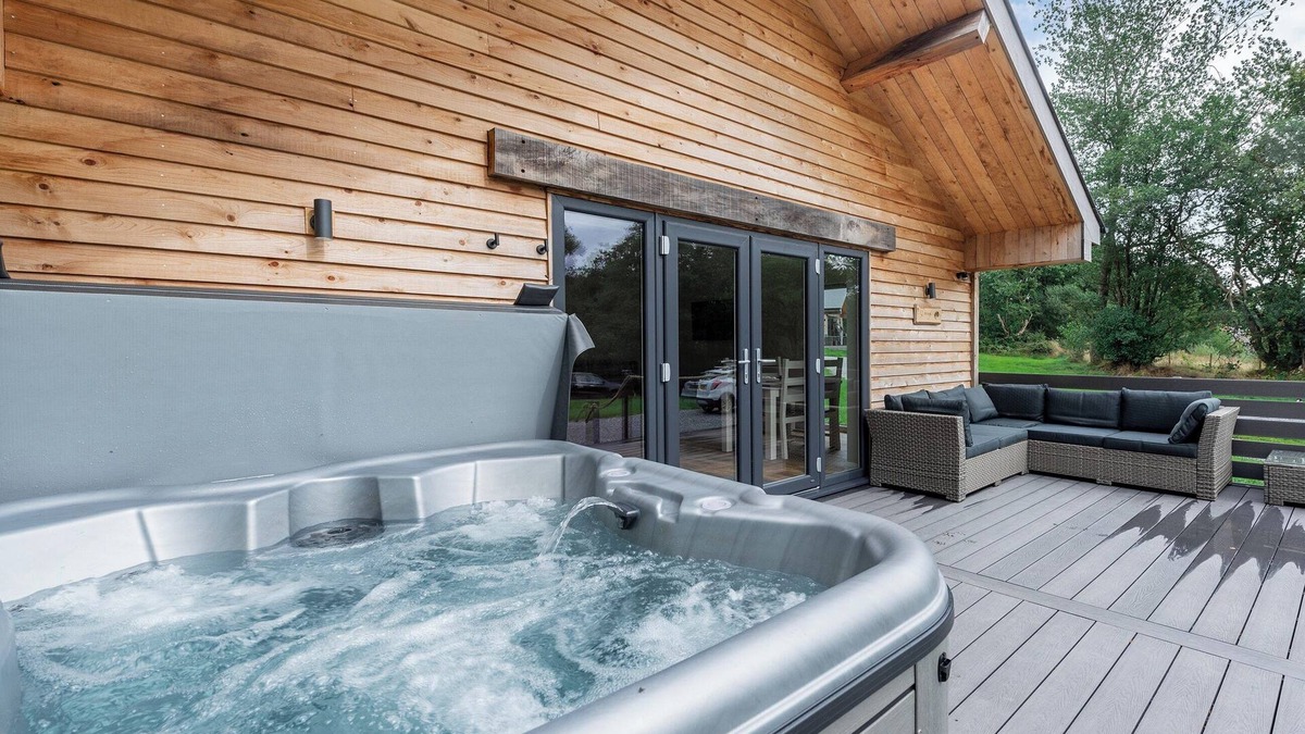 Llanybydder Cottage | A beautiful lodge in tranquil surroundings with a hot tub - perfect.
