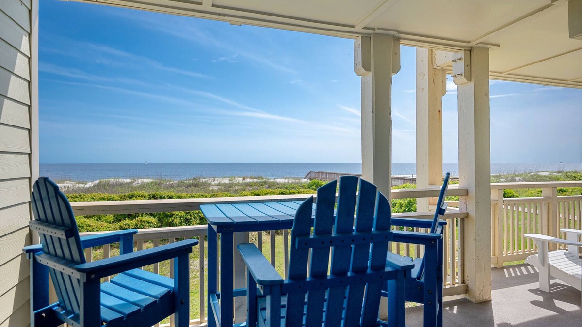 Caswell Beach Condo | A Breath of Heaven: First Floor Condo with Stunning Views, Community Pool, Beach