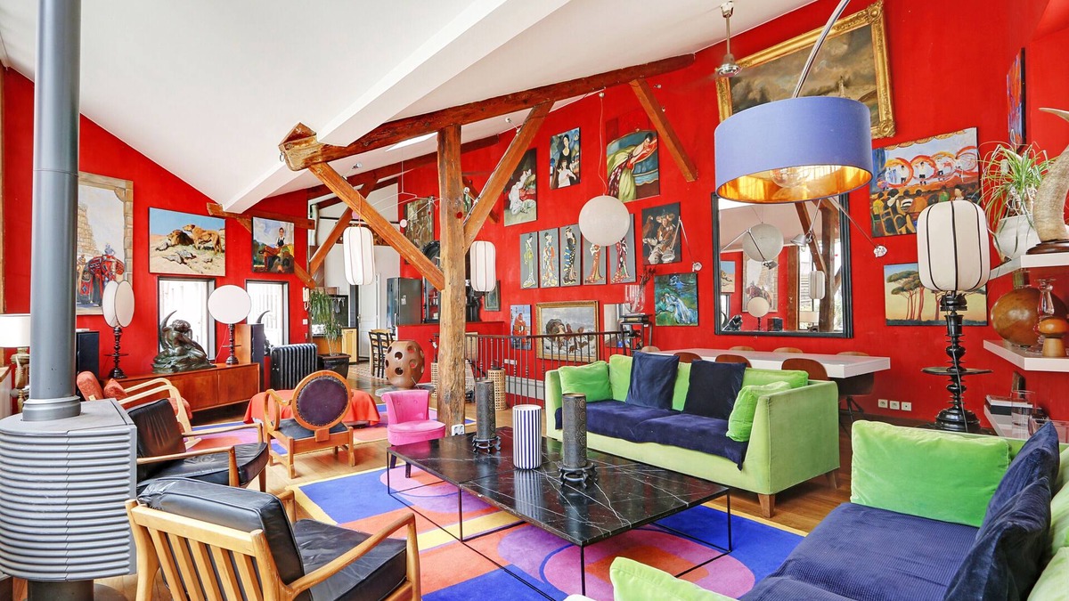 Notre-Dame-des-Champs House | A Colorful and atypical 4BR/3BA house with a large terrace in Montparnasse